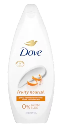 DOVE FRUITY NOURISH - Dámsky sprchovací gél s ovocnou vôňou (0,25 L)