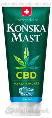 SwissMedicus Konská masť s CBD chladivá 200 ml