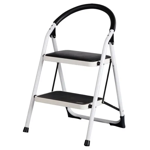 Oceľové skladacie schodíky Klapp, 2 stupne, 2 stupne