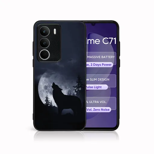 MY ART Ochranný kryt pre Realme C71 WOLF (247)