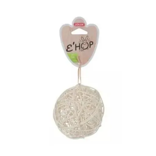 ZOLUX Ehop hračka hlodavec guľa z prírodného ratanu