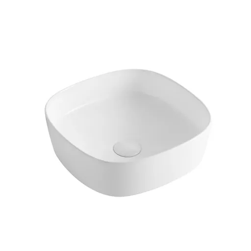 Umývadlo na dosku SAT Project 37x37 cm bez otvoru na batériu SATUMPRO3737SR