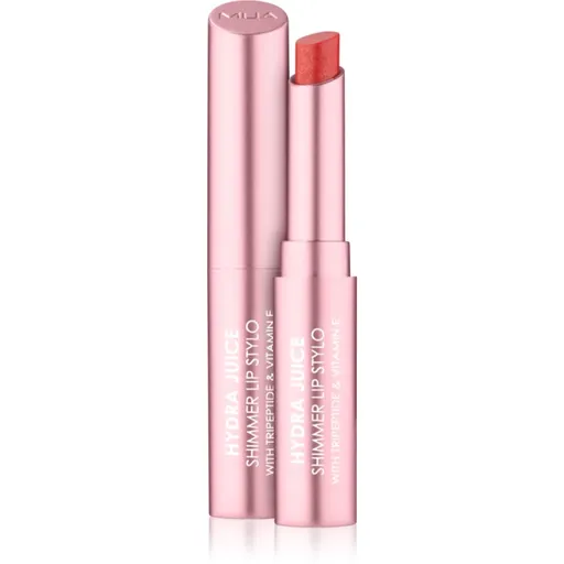 MUA Makeup Academy Hydra Juice Peptide Shimmer Lip Stylo trblietavý rúž s vyživujúcim účinkom odtieň Watermelon Sorbet 1.5 g