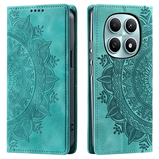 ART MANDALA Peňaženkový obal pre Xiaomi Redmi Note 15 zelený