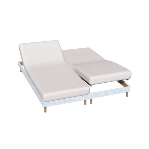 Jednofarebná napínacia plachta na polohovaciu posteľ, hĺbka rohov 26 cm