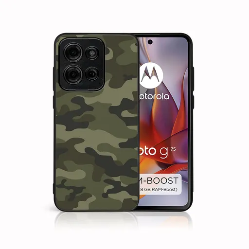 MY ART Ochranný kryt pre Motorola Moto G75 5G GREEN CAMO (235)