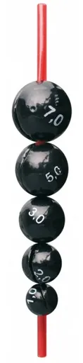 Cralusso záťaž globular wieght with silicone - 4 g 5 ks