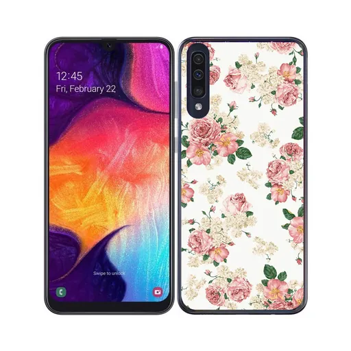 PROTEMIO MY ART Ochranný obal Samsung Galaxy A70 PINK ROSES (016)