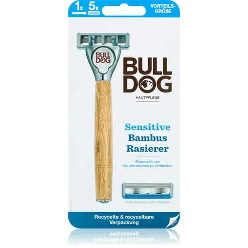 Bulldog Sensitive Bamboo holiaci strojček + náhradné hlavice 1 ks