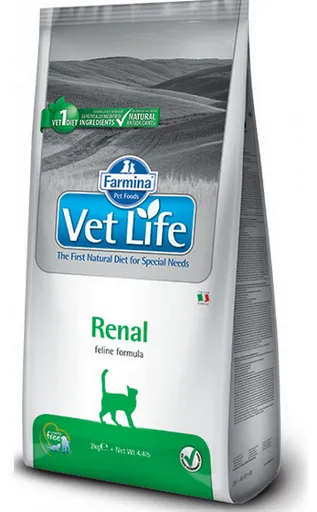 Farmina Vet Life cat renal granule pre mačky 2kg