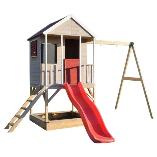 ArtWD Detský záhradný domček s ihriskom CHILDHOOD | bez hojdačky