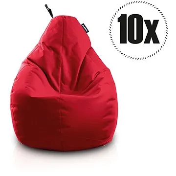 SakyPaky Sedacie vaky - 10× Hruška červený (8595653209730)