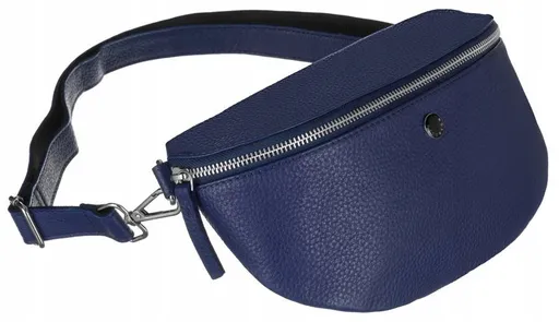 Dámska kožená kabelka cez pás s pripevneným opaskom - Peterson