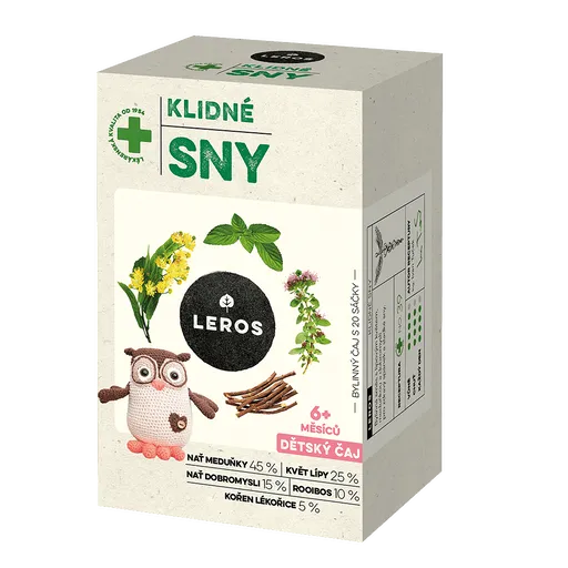 LEROS Detský čaj pokojné sny 20 vrecúšok
