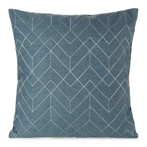 ArtFir Obliečka na vankúš MILA 01 | modrá/strieborná 45 x 45 cm