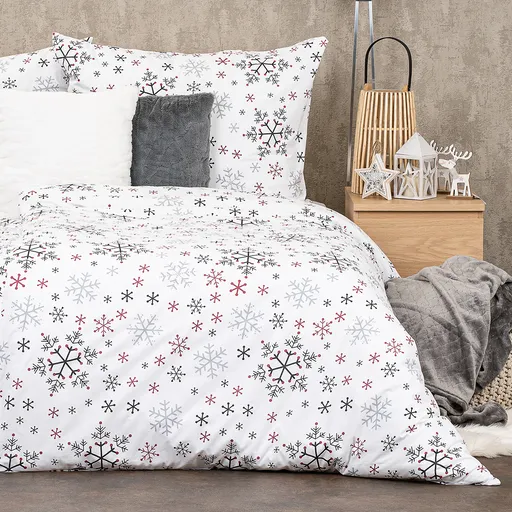 4Home Bavlnené obliečky Snowflakes, 140 x 200 cm, 70 x 90 cm