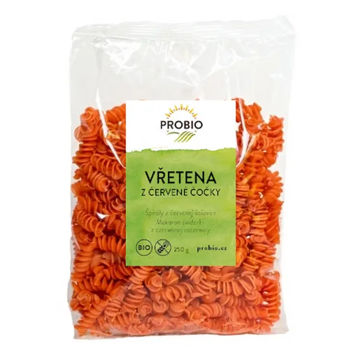 PROBIO Vretená z červenej šošovice BIO 250 g