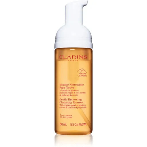 Clarins Cleansing Gentle Renewing Cleansing Mousse jemná čistiaca pena pre všetky typy pleti 150 ml