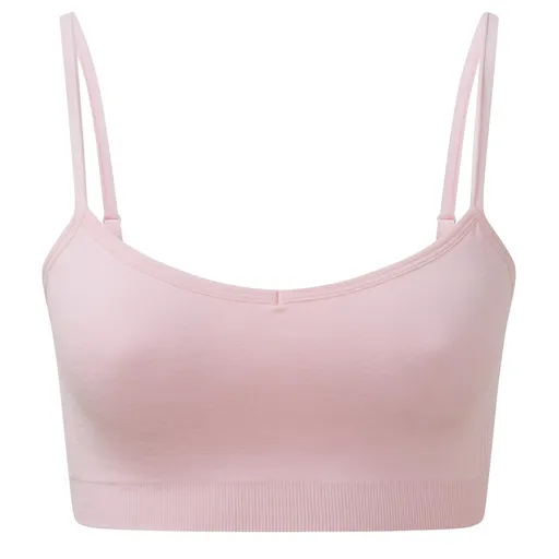 TriDri® Bezšvová športová podprsenka 3D Fit - Svetloružový melír | L