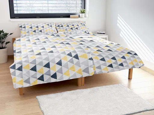 Polášek Bavlnené obliečky LENKA - Šedá | 140 x 220 cm / 70 x 90 cm