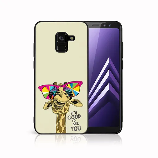 MY ART Ochranný kryt pre Samsung Galaxy A8 2018 (A530) GIRAFFE (180)