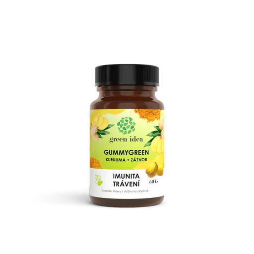Gummygreen - Kurkuma + zázvor 60 ks - Green idea