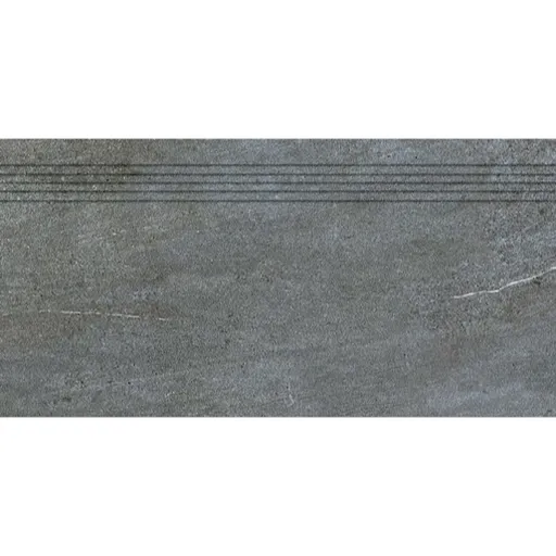 Schodovka Rako Quarzit tmavo sivá 40x80 cm mat DCP84738.1