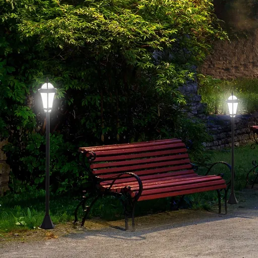 Outsunny Solární zahradní lucerna, 2 ks