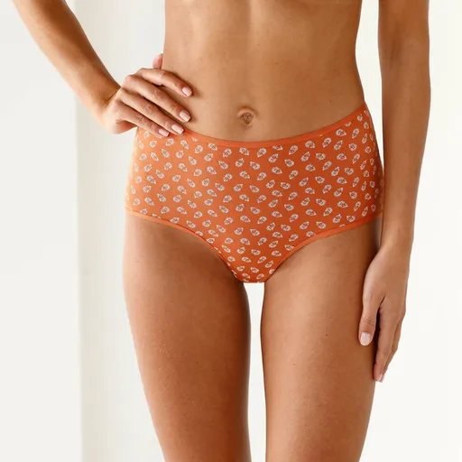 Sada 10 maxi nohavičiek zo strečovej bavlny s potlačou kvetín