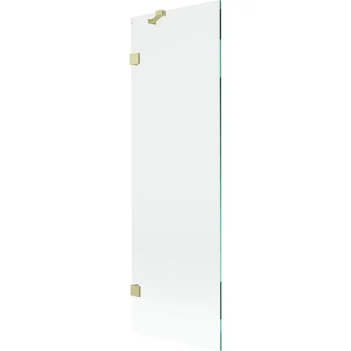 MEXEN/S - Lunar vaňová zástena FIX 60 x 150, transparent, zlatá kartáčovaná 897-060-000-55-00