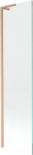 MEXEN/S - Next L vaňová zástena FIX 70 x 150, transparent, meď kartáčovaný 895-070-000-03-00-65