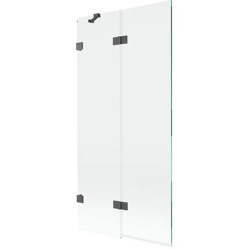 MEXEN/S - Lunar vaňová zástena 2-krídlová ľavá 90 x 150, transparent, grafit kartáčovaná 897-090-100-66-00-L