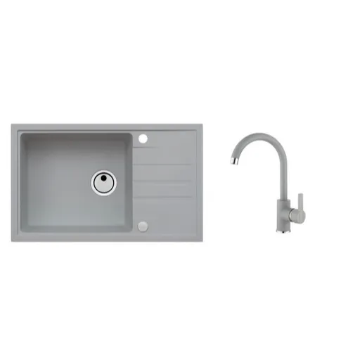 Alveus Set Intermezzo 130 + baterie Tonia set drezu a batérie intermezzo 130 + tonia / 81 betón SETA026