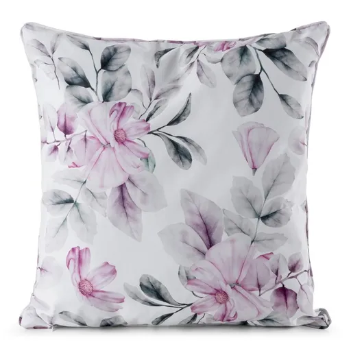 ArtFir Obliečka na vankúš GARDEN 30A | biela/ružová 45 x 45 cm