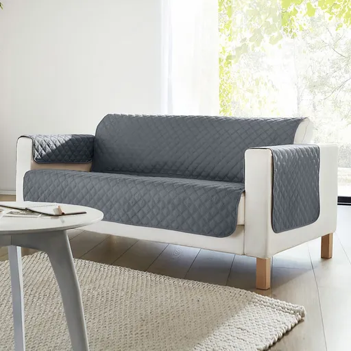 Prešívaná obojstranná prikrývka na pohovku, z mikrovlákna