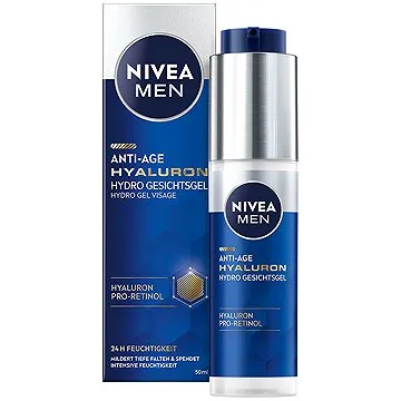 NIVEA MEN Hyaluron Anti-Age Face Gel, 50 ml (4006000002255)