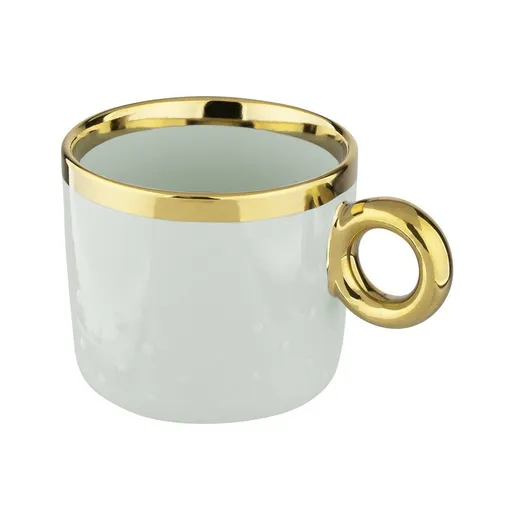 Altom Porcelánový hrnček Palazzo dots 350 ml, šalviová