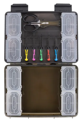 Korum tackle box slim blox loaded