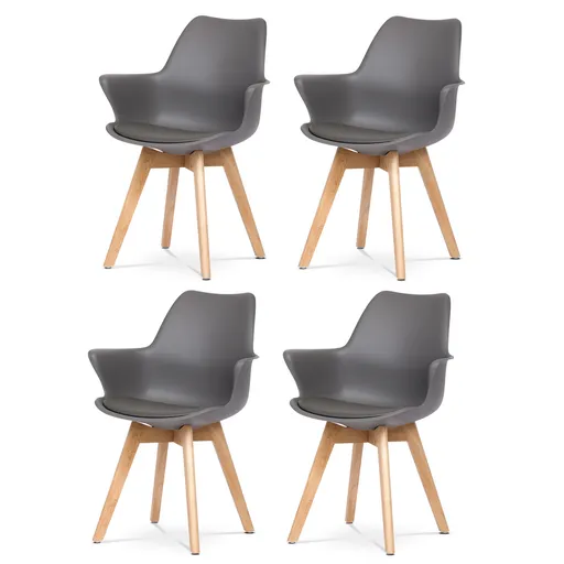 Sada jedálenských stoličiek CT-771 GREY, 4 ks