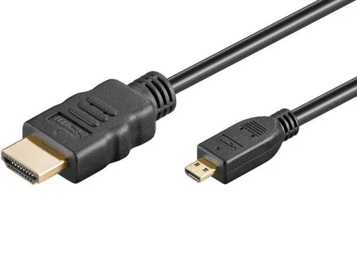 PremiumCord 4K kábel HDMI A - HDMI micro D, 5m