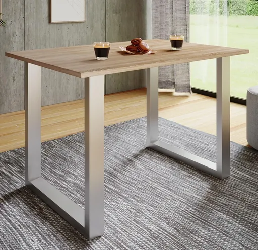 VCM Jídelní stůl Xona 140x50 U-nohy, dub sonoma