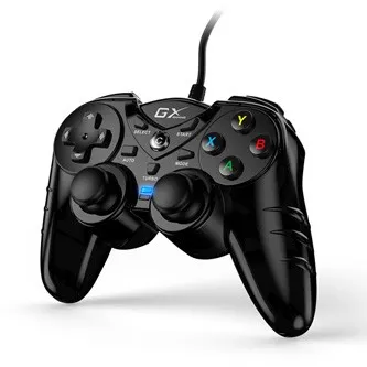 Gamepad Genius GX Gaming GX-17UV 31610001400, 17tl., USB/PS3, černý