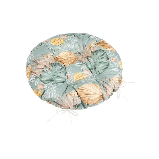 Bellatex Sedák Adéla prešívaný kulatý Monsteraruža žltá, 40 x 40 cm