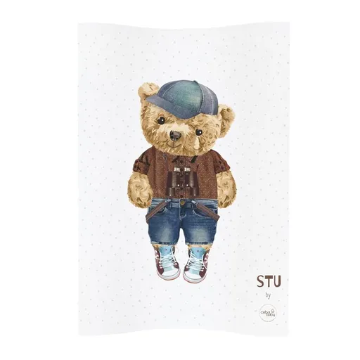 CEBA BABY Podložka prebaľovacia 2-hranná mäkká (48x70) Cosy Fluffy Puffy Stu