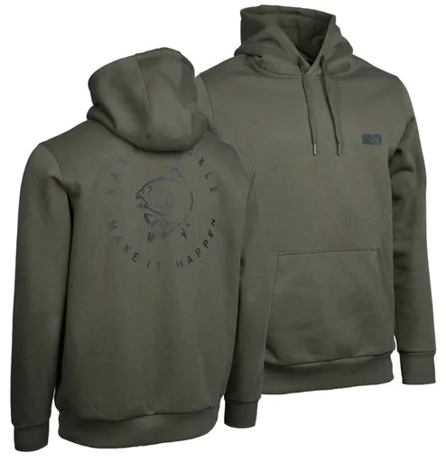 Nash mikina make it happen carp logo hoody green - xxxl