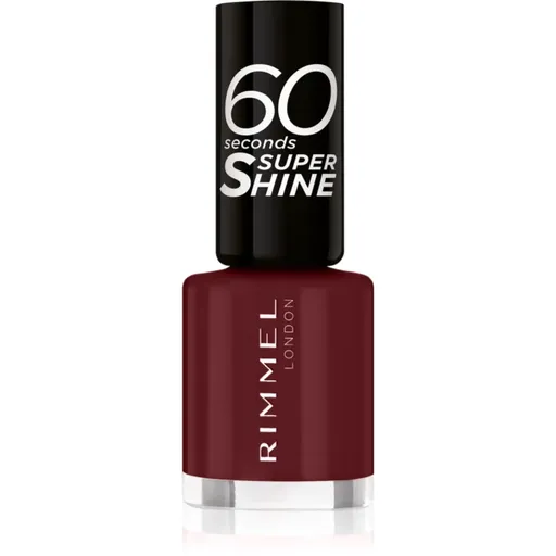 Rimmel 60 Seconds Super Shine lak na nechty odtieň 340 Berries And Cream 8 ml