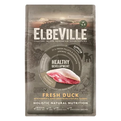 ELBEVILLE Healthy Development Fresh Duck granule pre šteňatá 1 ks, Hmotnosť balenia (g): 11,4 kg