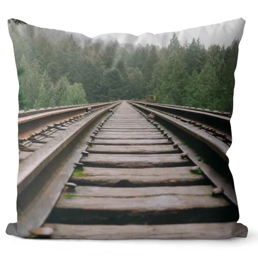 Vankúš Koľaje (Veľkosť: 40 x 40 cm)
