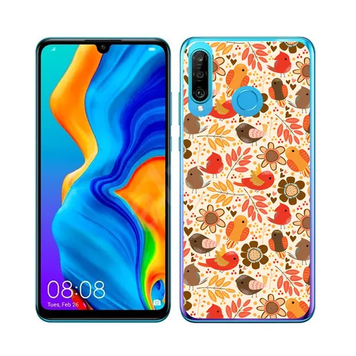 PROTEMIO MY ART Ochranný obal Huawei P30 Lite BIRDS (004)