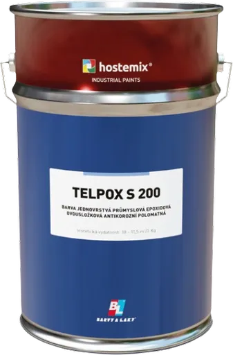 TELPOX S 200 - Pololesklá priemyselná epoxidová farba 2v1 (zákazkové miešanie) RAL 7016 - antracitová šedá, 1 kg